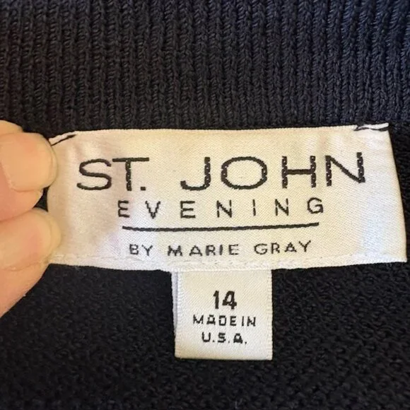 St. John Evening women's knit jacket/blazer size 14 Vintage